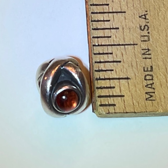 PANDORA 925 Sterling Silver Real Red Garnet Evil's Eye Bead Charm - Picture 4 of 5